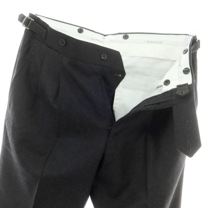 【中古】ジェルマーノ GERMANO ウール ドレススラックスパンツ チャコール【 48 】【 状態ランクA 】【 メンズ 】