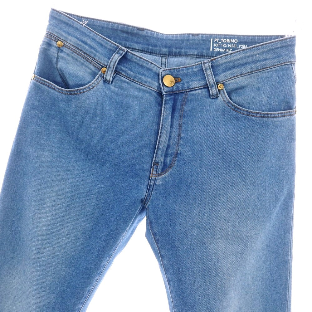 【中古】ピーティートリノ デニム PT TORINO DENIM SWING ストレッチ コットンポリエステルレーヨン デニムパンツ ジーンズ ライトブルー【 30 】【 状態ランクA 】【 メンズ 】