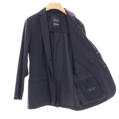 【中古】ヘルノ Herno Laminar ストレッチ ナイロン 2B カジュアルジャケット ネイビー【サイズ48】【 状態ランクC 】【 メンズ 】