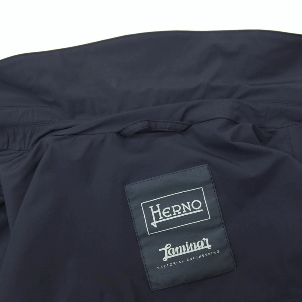 【中古】ヘルノ Herno Laminar ストレッチ ナイロン 2B カジュアルジャケット ネイビー【サイズ48】【 状態ランクC 】【 メンズ 】