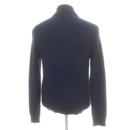 【中古】ザノーネ ZANONE CHIOTO キョート activeKnit ミドルゲージ ウールポリエステル スタンドカラー カーディガン ネイビー【 48 】【 状態ランクC 】【 メンズ 】