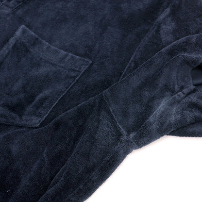 【中古】ラルディーニ LARDINI コットン パイル スキッパー 半袖ポロシャツ ネイビー【サイズ48】【 状態ランクC 】【 メンズ 】