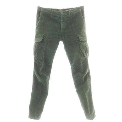【中古】インコテックス INCOTEX ストレッチコットン カーゴパンツ グリーン【 33 】【 状態ランクC 】【 メンズ 】
