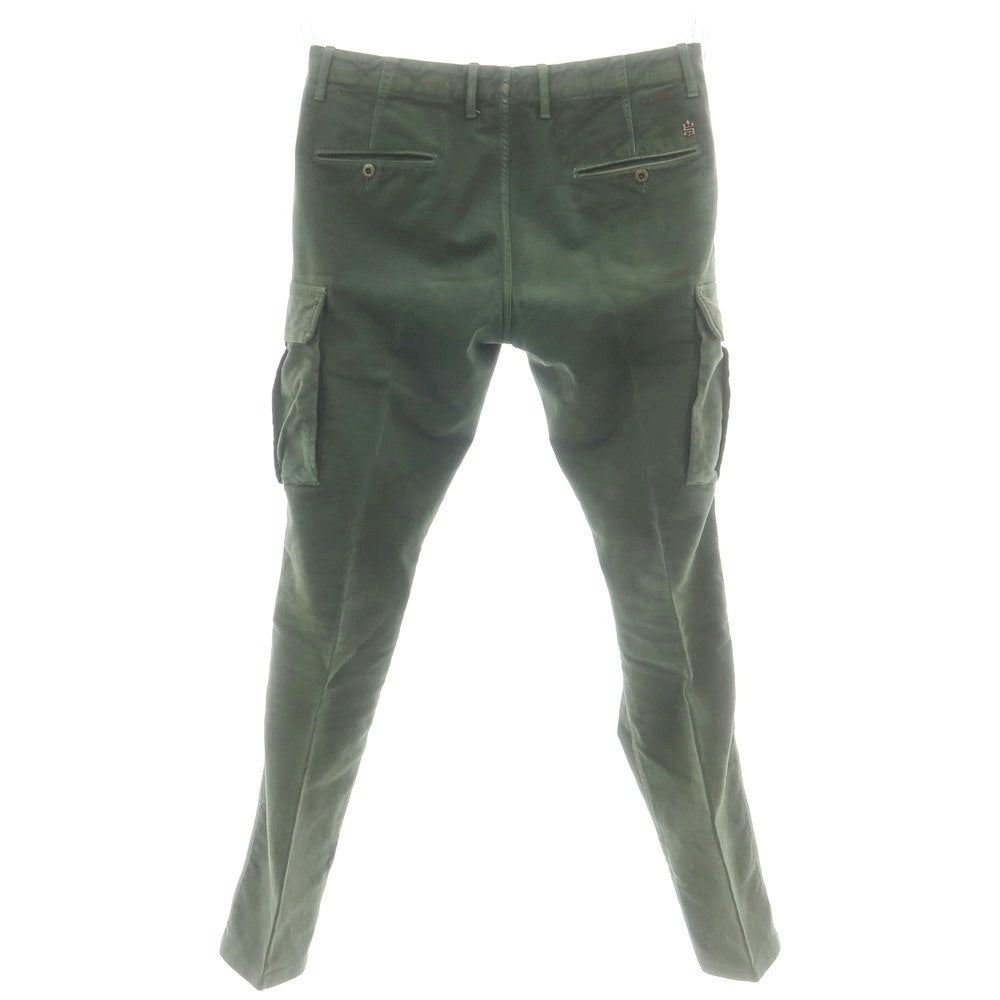 【中古】インコテックス INCOTEX ストレッチコットン カーゴパンツ グリーン【 33 】【 状態ランクC 】【 メンズ 】