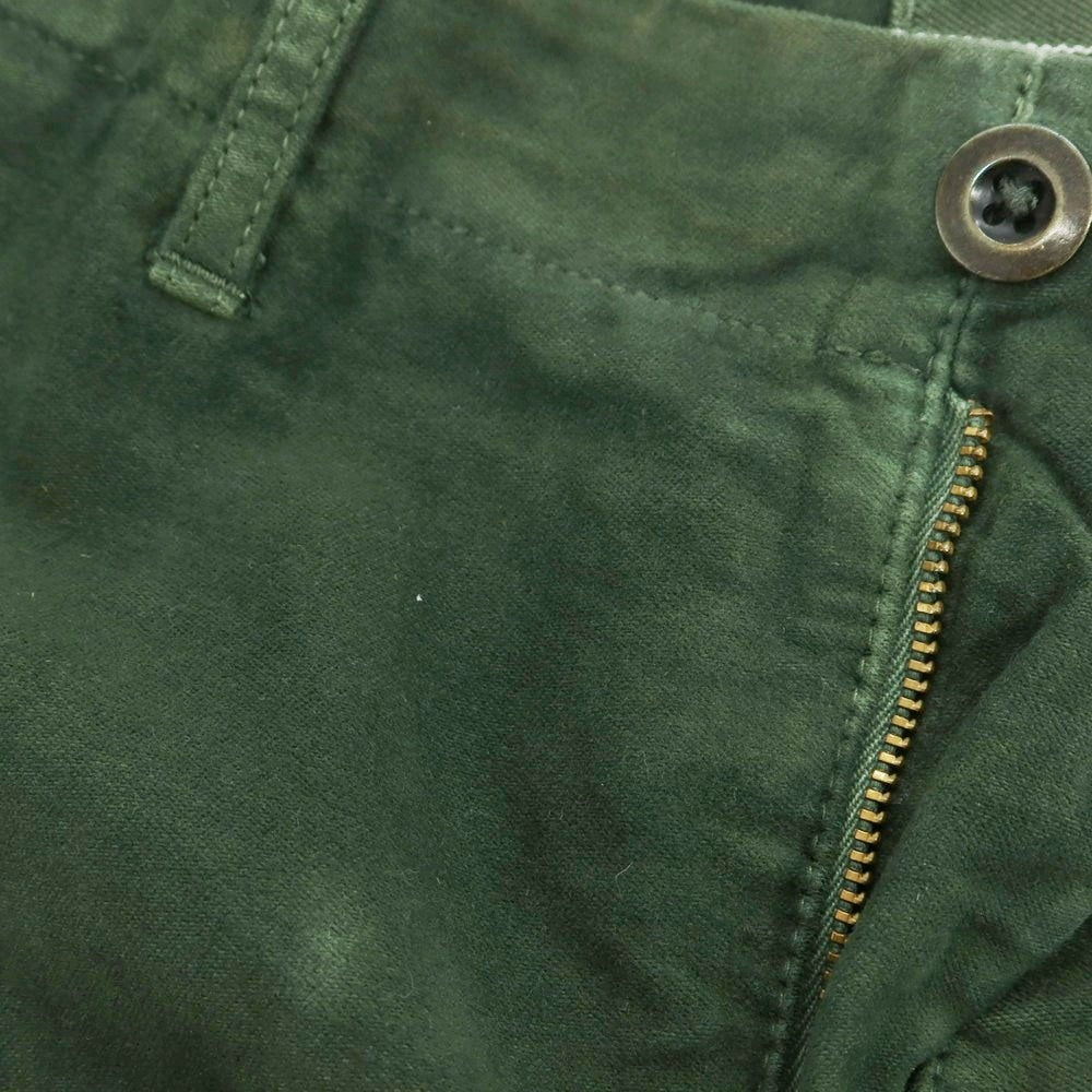 【中古】インコテックス INCOTEX ストレッチコットン カーゴパンツ グリーン【 33 】【 状態ランクC 】【 メンズ 】