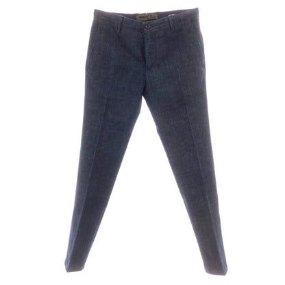 【中古】【未使用】インコテックス スラックス INCOTEX SLACKS ストレッチコットン デニムパンツ ジーンズ ネイビー【 32 】【 状態ランクS 】【 メンズ 】