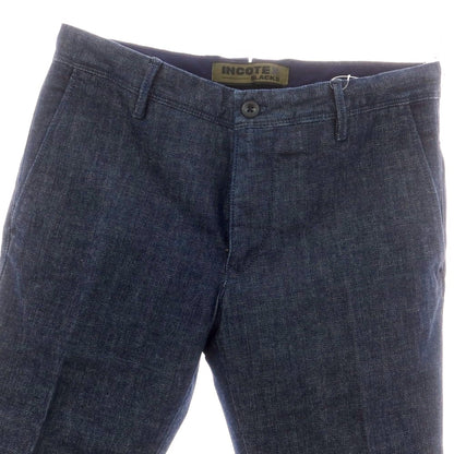 【中古】【未使用】インコテックス スラックス INCOTEX SLACKS ストレッチコットン デニムパンツ ジーンズ ネイビー【 32 】【 状態ランクS 】【 メンズ 】