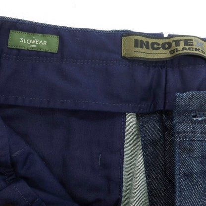 【中古】【未使用】インコテックス スラックス INCOTEX SLACKS ストレッチコットン デニムパンツ ジーンズ ネイビー【 32 】【 状態ランクS 】【 メンズ 】