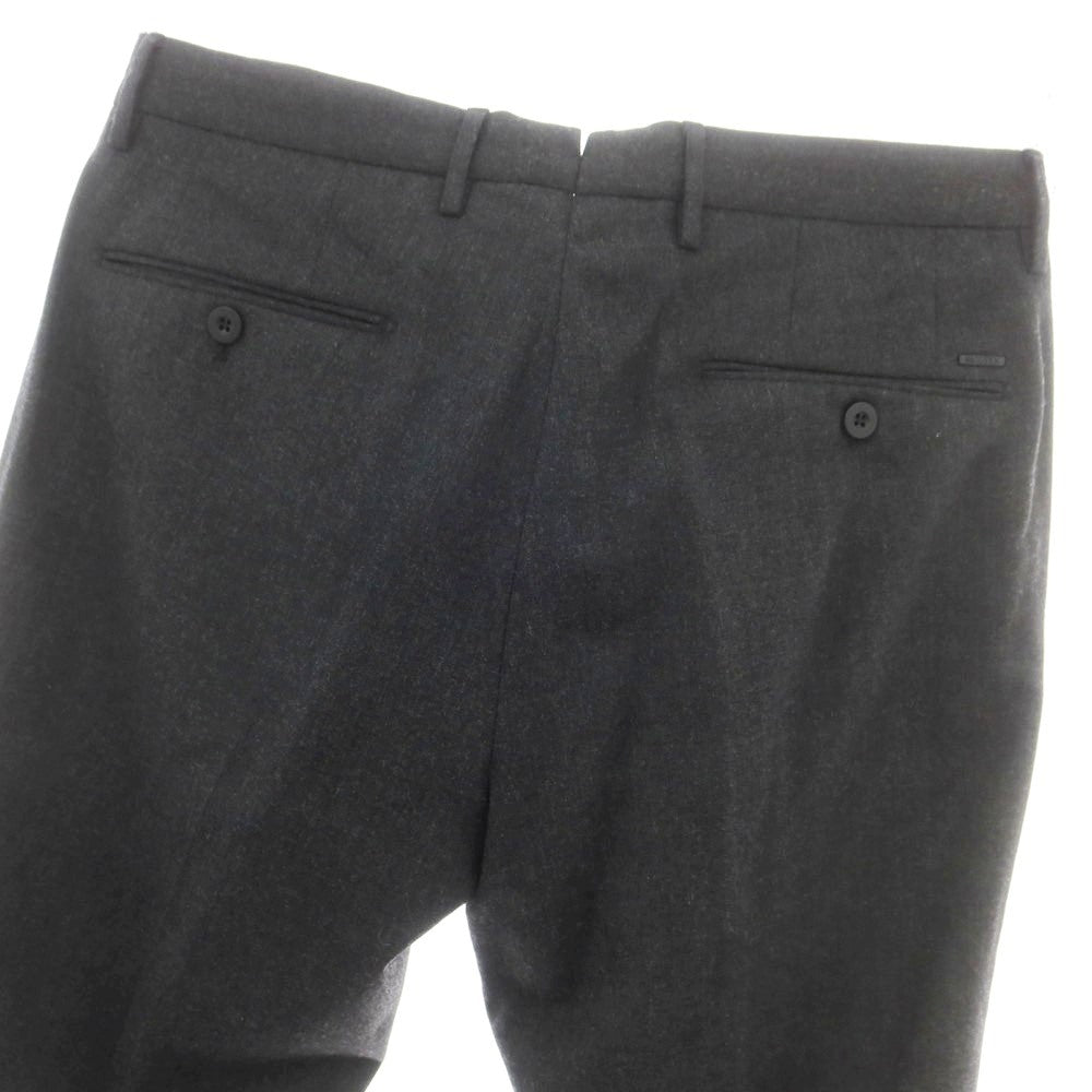【中古】インコテックス スローウェア INCOTEX SLOWEAR TEKNOSARTORIAL ストレッチ ウールポリエステル ドレススラックスパンツ ダークグレー【 48 】【 状態ランクB 】【 メンズ 】