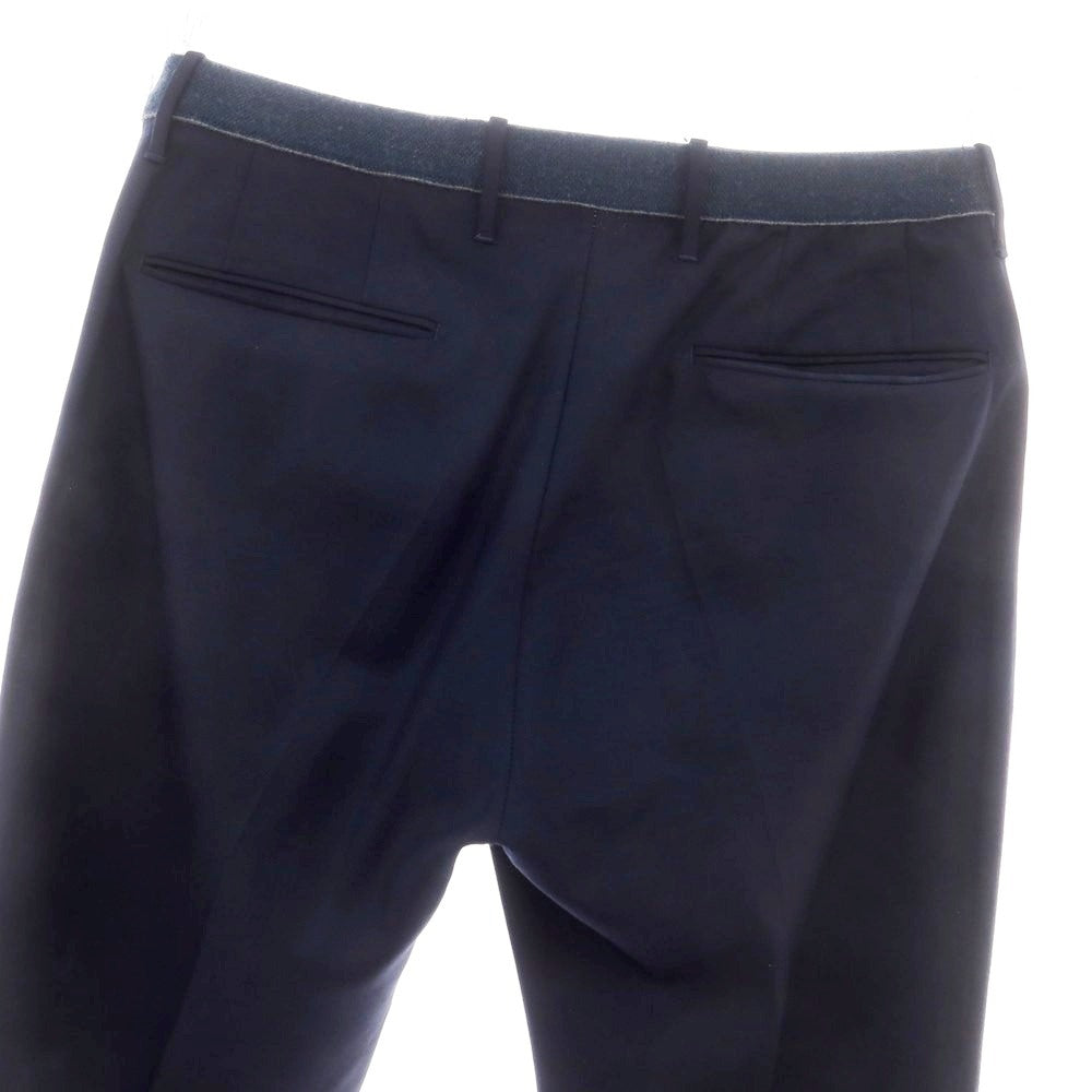 【中古】インコテックス INCOTEX ウール イージスラックスパンツ ネイビー【 48 】【 状態ランクC 】【 メンズ 】