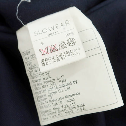 【中古】インコテックス INCOTEX ウール イージスラックスパンツ ネイビー【 48 】【 状態ランクC 】【 メンズ 】