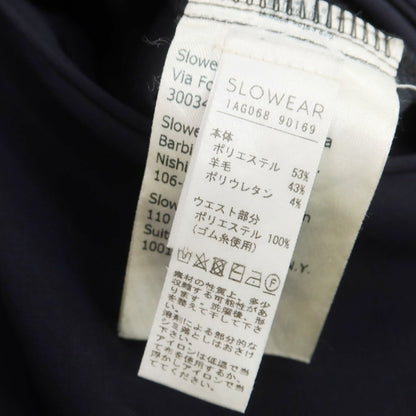 【中古】インコテックス INCOTEX ストレッチ ポリエステルウール イージスラックスパンツ ネイビー【 48 】【 状態ランクC 】【 メンズ 】