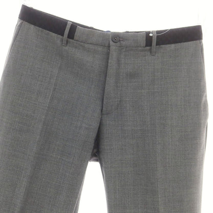 【中古】インコテックス INCOTEX ストレッチ ポリエステルウール イージスラックスパンツ グレー【 48 】【 状態ランクC 】【 メンズ 】