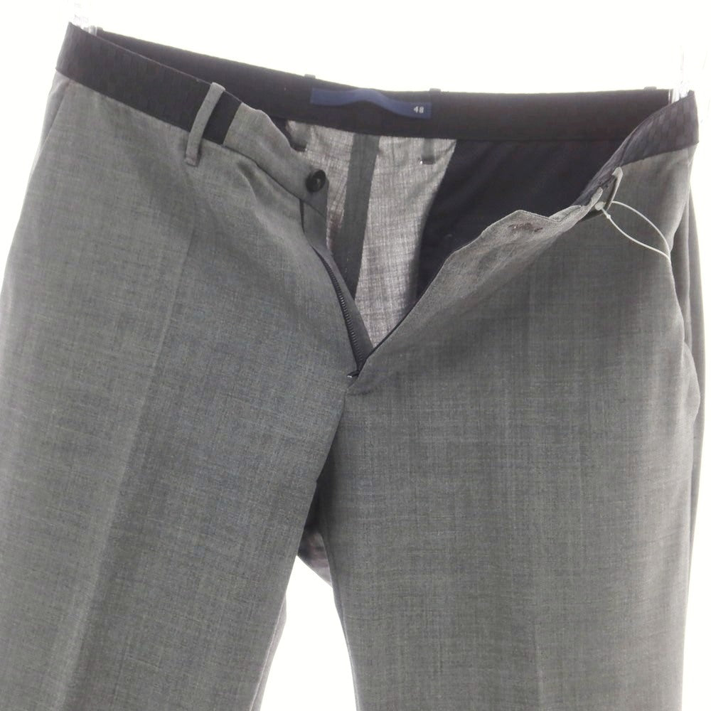 【中古】インコテックス INCOTEX ストレッチ ポリエステルウール イージスラックスパンツ グレー【 48 】【 状態ランクC 】【 メンズ 】