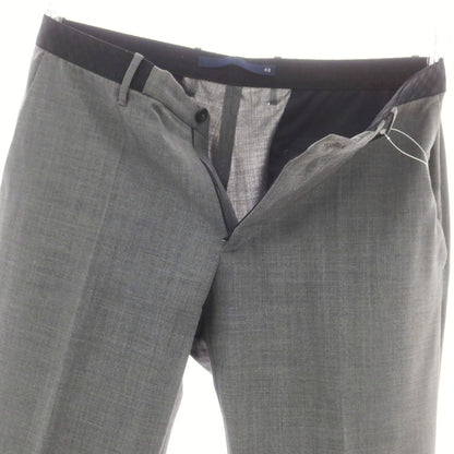 【中古】インコテックス INCOTEX ストレッチ ポリエステルウール イージスラックスパンツ グレー【 48 】【 状態ランクC 】【 メンズ 】