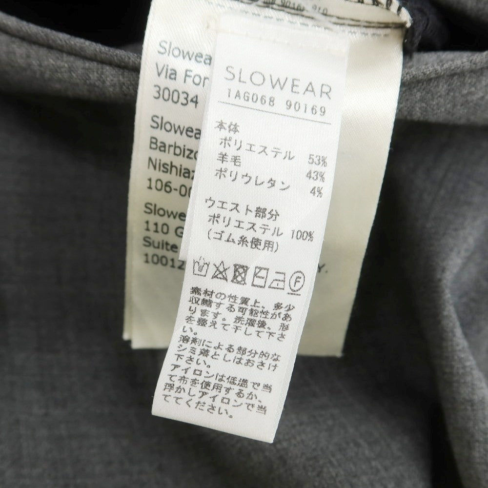【中古】インコテックス INCOTEX ストレッチ ポリエステルウール イージスラックスパンツ グレー【 48 】【 状態ランクC 】【 メンズ 】