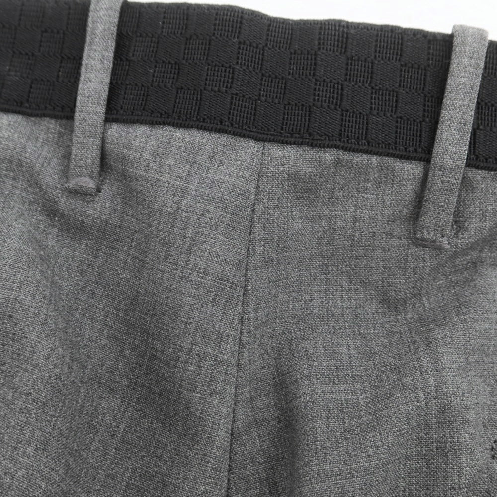 【中古】インコテックス INCOTEX ストレッチ ポリエステルウール イージスラックスパンツ グレー【 48 】【 状態ランクC 】【 メンズ 】