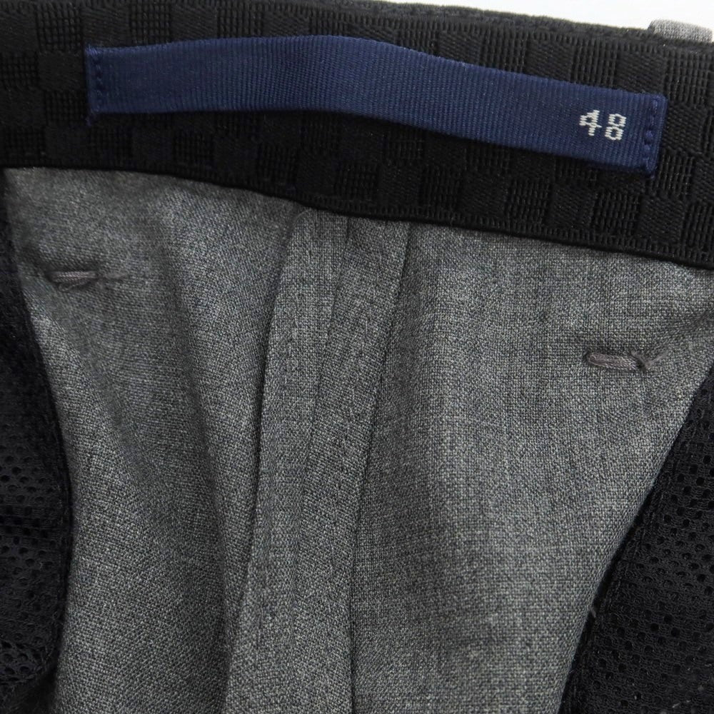 【中古】インコテックス INCOTEX ストレッチ ポリエステルウール イージスラックスパンツ グレー【 48 】【 状態ランクC 】【 メンズ 】