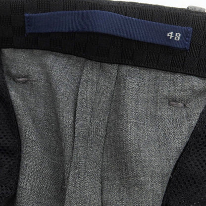 【中古】インコテックス INCOTEX ストレッチ ポリエステルウール イージスラックスパンツ グレー【 48 】【 状態ランクC 】【 メンズ 】