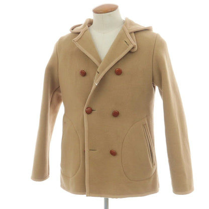 【中古】マッキントッシュ Mackintosh ウール ダブル8ボタン フーデッドコート ベージュ【 38 】【 状態ランクD 】【 メンズ 】