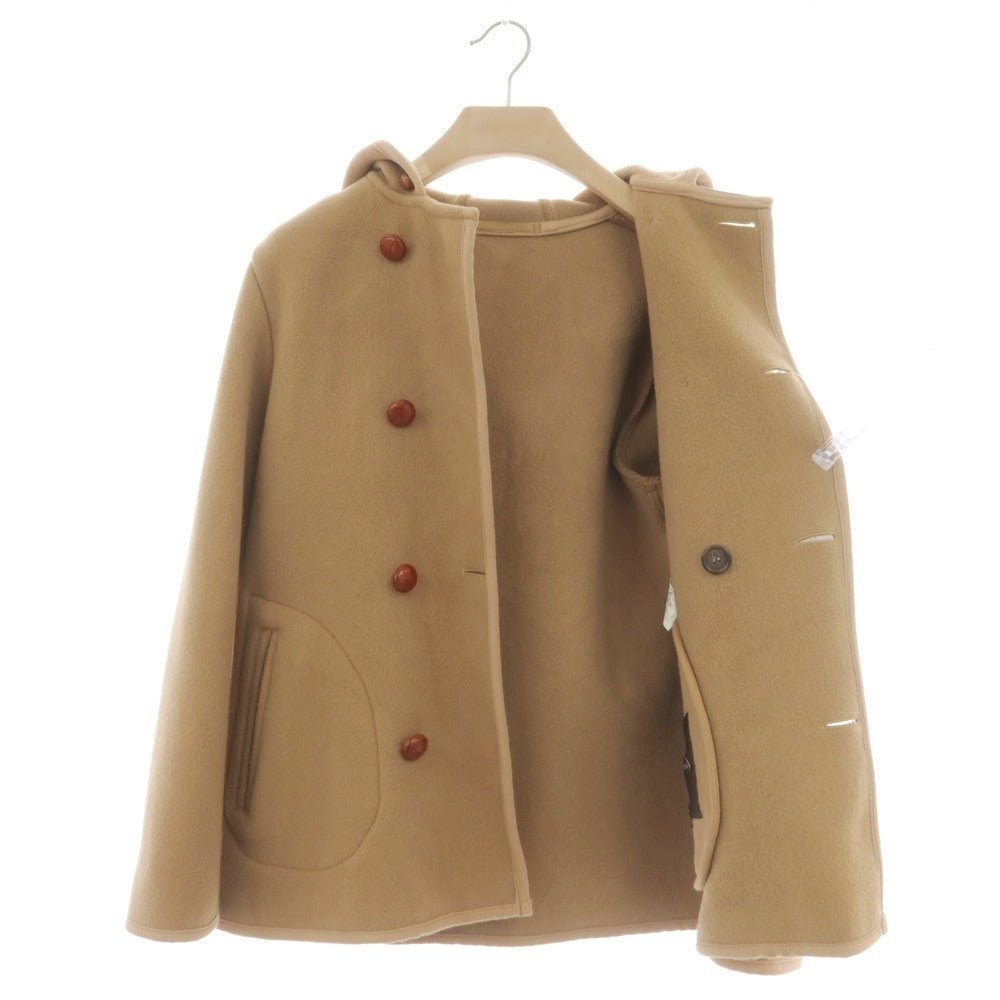 【中古】マッキントッシュ Mackintosh ウール ダブル8ボタン フーデッドコート ベージュ【サイズ38】【 状態ランクD 】【 メンズ 】[CPD]