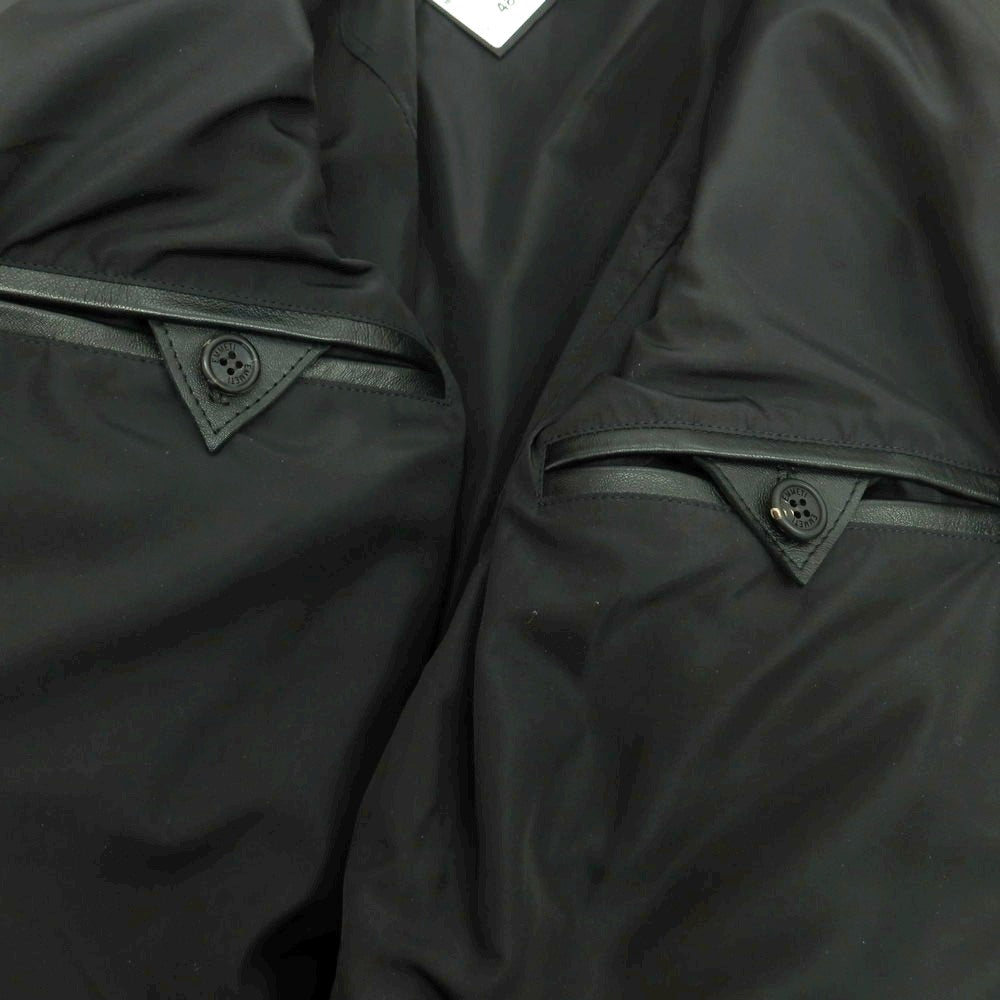 【中古】エンメティ EMMETI JURI ラムスキン レザー シングル レザーブルゾン ブラック【 48 】【 状態ランクA 】【 メンズ 】
