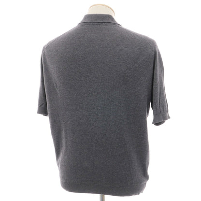 【中古】ジョンスメドレー JOHN SMEDLEY ハイゲージ シーアイランドコットン 半袖 ポロニット グレー【サイズS】【 状態ランクB 】【 メンズ 】