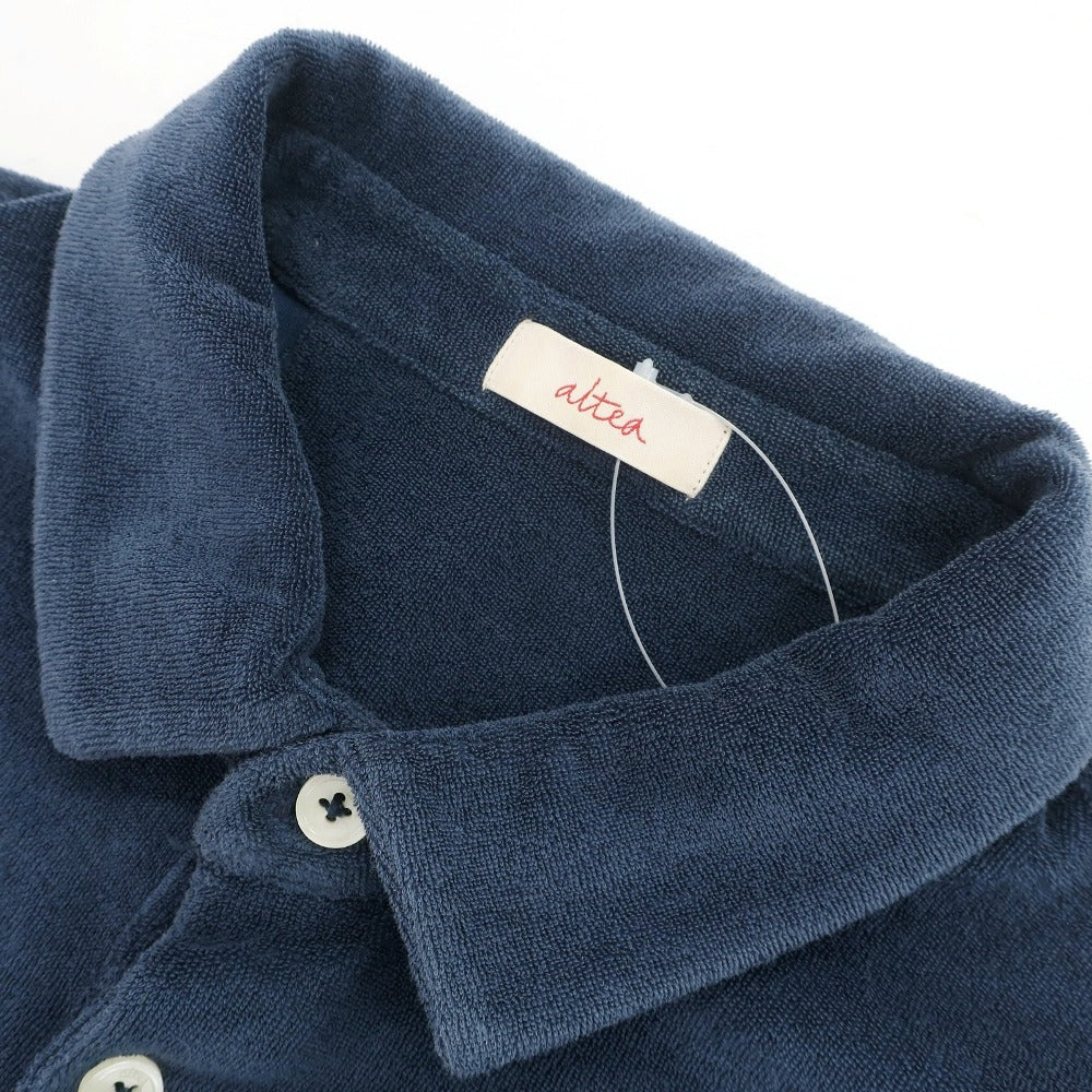 【中古】アルテア Altea コットンポリエステル パイル 半袖ポロシャツ ネイビー【サイズM】【 状態ランクB 】【 メンズ 】