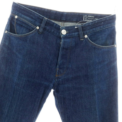【中古】ピーティートリノ デニム PT TORINO DENIM SWING ストレッチコットン デニムパンツ ジーンズ ネイビー【 33 】【 状態ランクC 】【 メンズ 】
