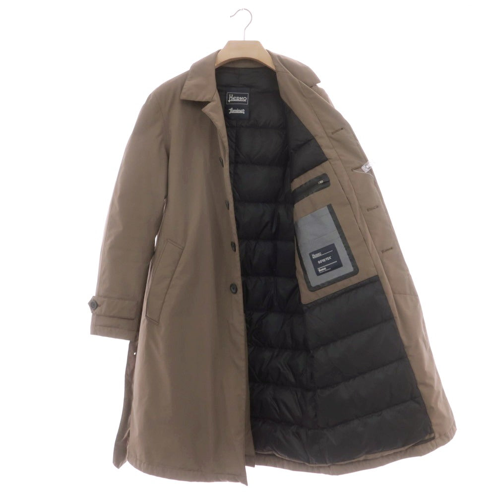 【中古】ヘルノ Herno Laminar GORE-TEX ポリエステル ダウンコート アッシュブラウン【 46 】【 状態ランクC 】【 メンズ 】