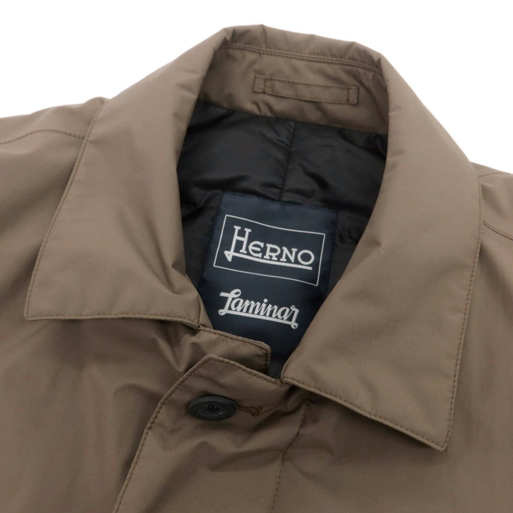 【中古】ヘルノ Herno Laminar GORE-TEX ポリエステル ダウンコート アッシュブラウン【 46 】【 状態ランクC 】【 メンズ 】