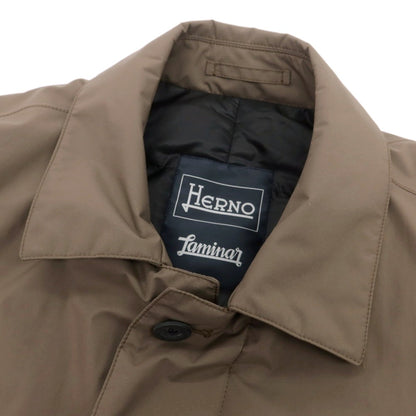 【中古】ヘルノ Herno Laminar GORE-TEX ポリエステル ダウンコート アッシュブラウン【 46 】【 状態ランクC 】【 メンズ 】