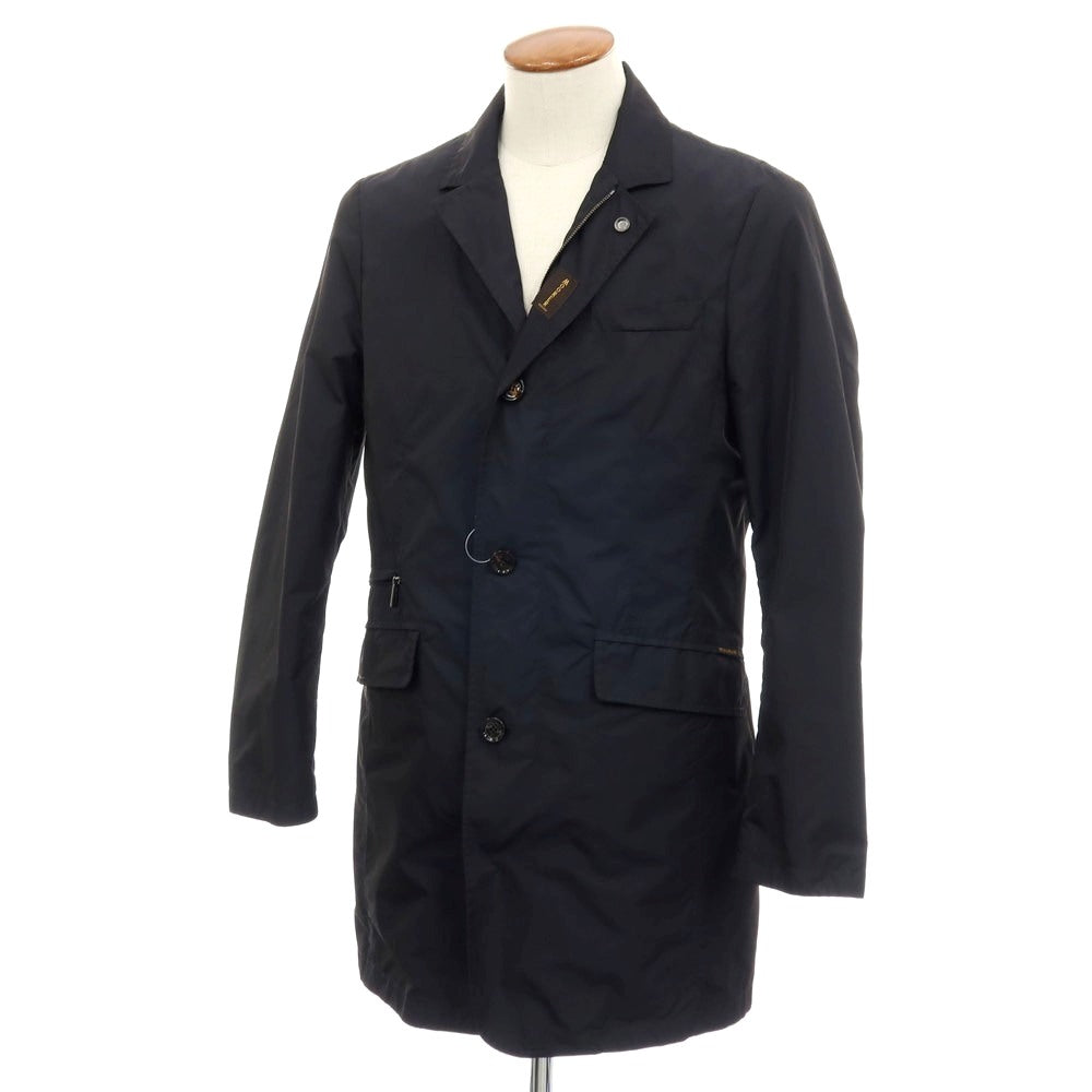 【中古】ムーレー MOORER LORENZO-KM ポリエステル コート ネイビー【サイズ46】【 状態ランクB 】【 メンズ 】