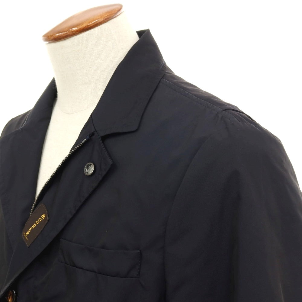 【中古】ムーレー MOORER LORENZO-KM ポリエステル コート ネイビー【サイズ46】【 状態ランクB 】【 メンズ 】