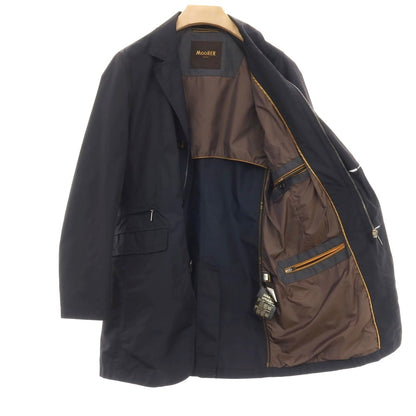 【中古】ムーレー MOORER LORENZO-KM ポリエステル コート ネイビー【サイズ46】【 状態ランクB 】【 メンズ 】
