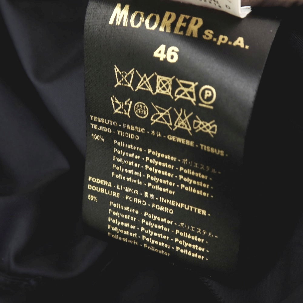 【中古】ムーレー MOORER LORENZO-KM ポリエステル コート ネイビー【サイズ46】【 状態ランクB 】【 メンズ 】
