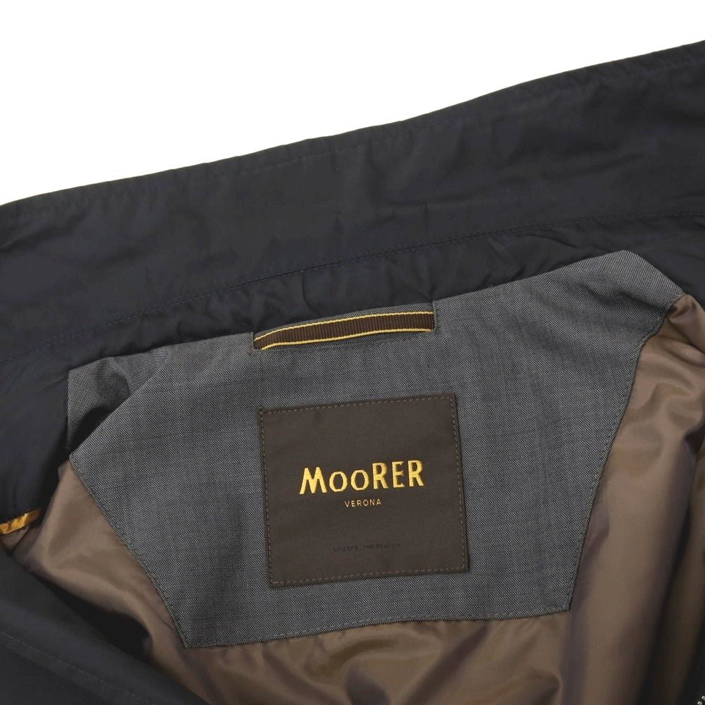 【中古】ムーレー MOORER LORENZO-KM ポリエステル コート ネイビー【サイズ46】【 状態ランクB 】【 メンズ 】