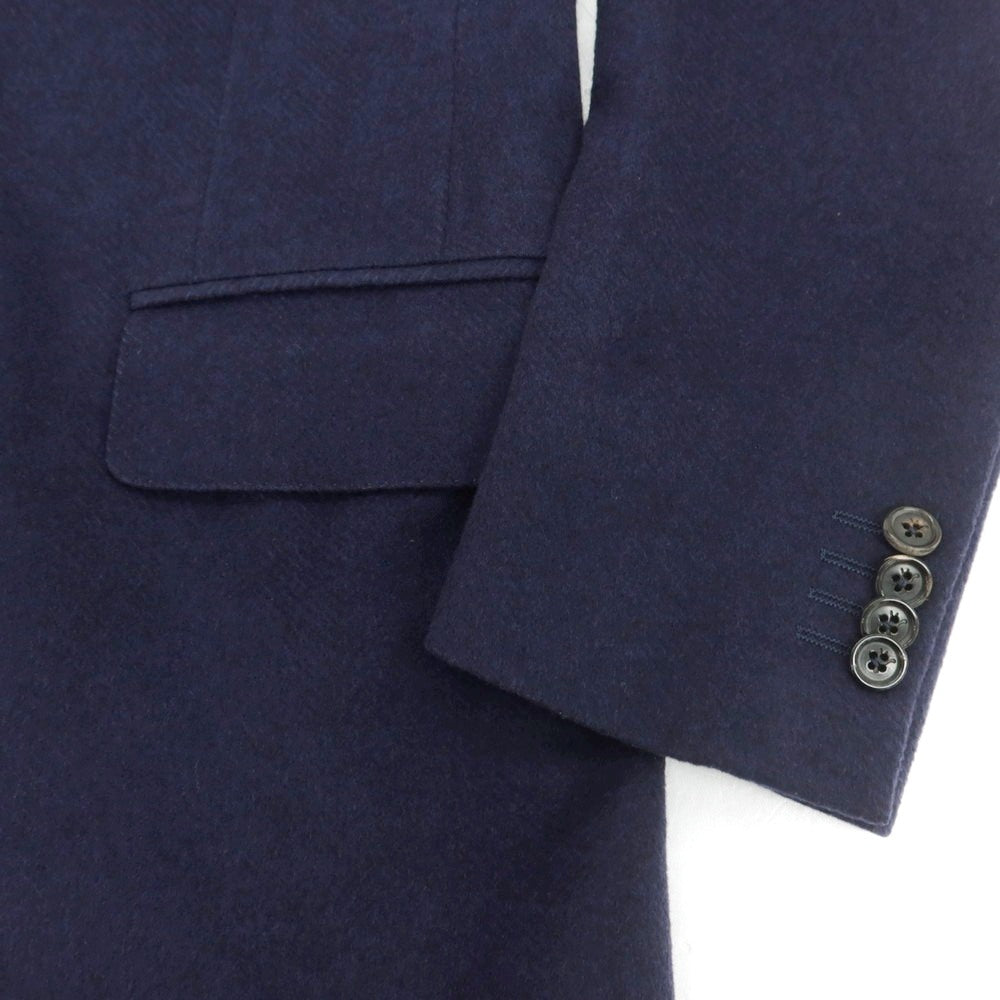 【中古】イザイア ISAIA PORTOFINO ウール チェスターフィールドコート ネイビー【 48 】【 状態ランクB 】【 メンズ 】