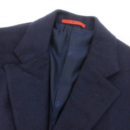 【中古】イザイア ISAIA PORTOFINO ウール チェスターフィールドコート ネイビー【 48 】【 状態ランクB 】【 メンズ 】