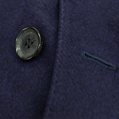 【中古】イザイア ISAIA PORTOFINO ウール チェスターフィールドコート ネイビー【 48 】【 状態ランクB 】【 メンズ 】