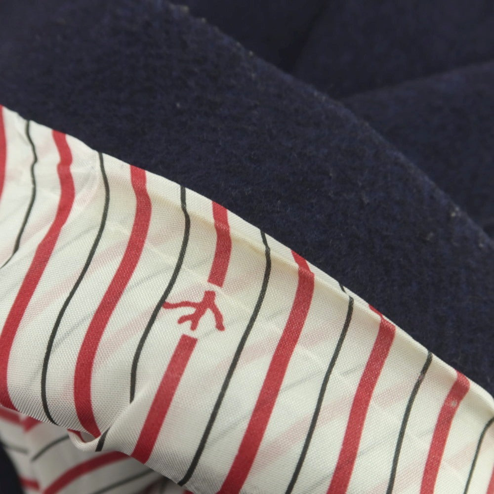 【中古】イザイア ISAIA PORTOFINO ウール チェスターフィールドコート ネイビー【 48 】【 状態ランクB 】【 メンズ 】