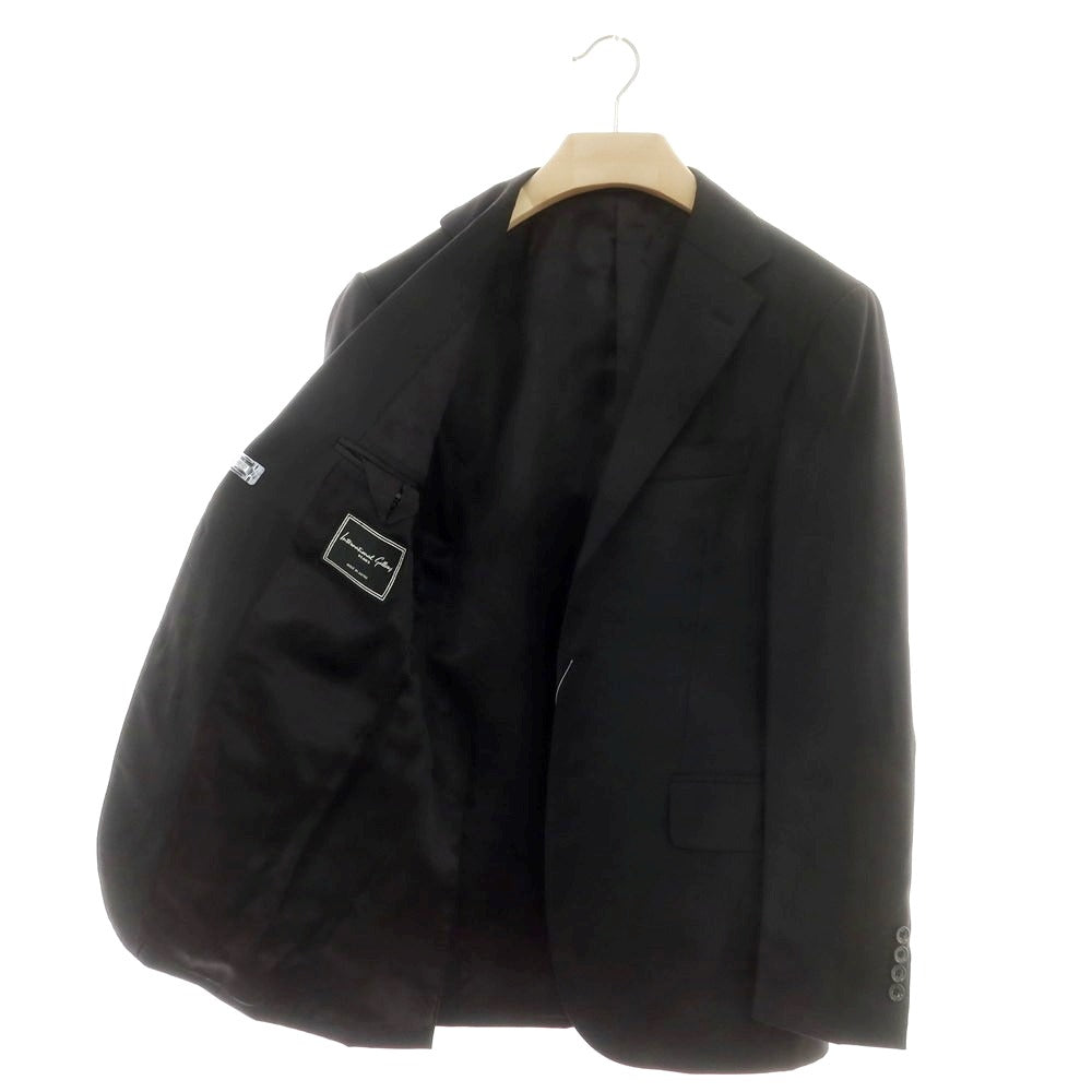 【中古】インターナショナルギャラリービームス International Gallery BEAMS ウール 3つボタンスーツ ブラック【 46 】【 状態ランクB 】【 メンズ 】