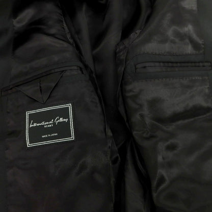 【中古】インターナショナルギャラリービームス International Gallery BEAMS ウール 3つボタンスーツ ブラック【 46 】【 状態ランクB 】【 メンズ 】