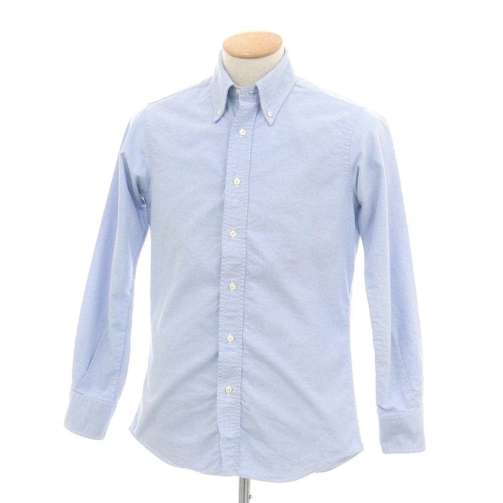 【中古】インディビジュアライズドシャツ INDIVIDUALIZED SHIRTS コットン オックスフォード ボタンダウン カジュアルシャツ ブルー【 15 】【 状態ランクB 】【 メンズ 】