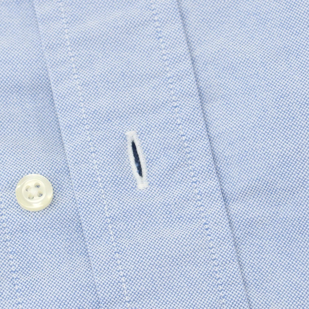 【中古】インディビジュアライズドシャツ INDIVIDUALIZED SHIRTS コットン オックスフォード ボタンダウン カジュアルシャツ ブルー【 15 】【 状態ランクB 】【 メンズ 】