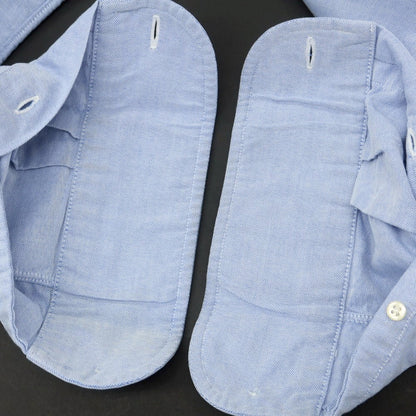 【中古】インディビジュアライズドシャツ INDIVIDUALIZED SHIRTS コットン オックスフォード ボタンダウン カジュアルシャツ ブルー【 15 】【 状態ランクB 】【 メンズ 】