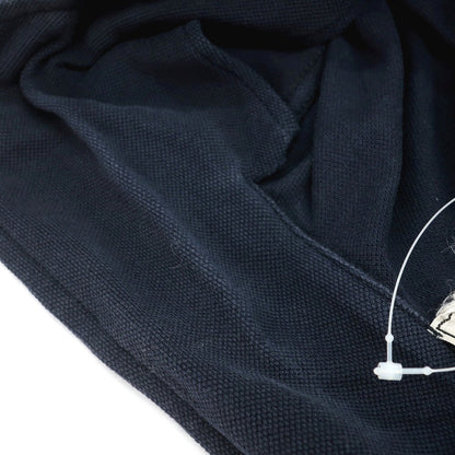 【中古】エルメス HERMES コットン 半袖ポロシャツ ネイビー【サイズM】【 状態ランクC 】【 メンズ 】