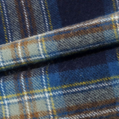 【中古】コーディングス CORDINGS ウール チェック マフラー ネイビーxブルー【 状態ランクB 】【 メンズ 】