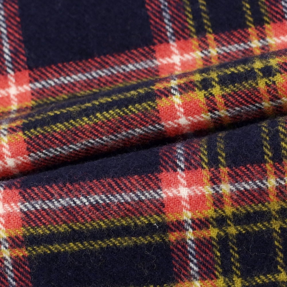 【中古】コーディングス CORDINGS ウール チェック マフラー ネイビーxピンク【 状態ランクB 】【 メンズ 】