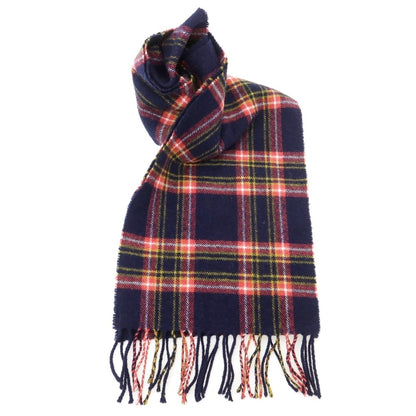 【中古】コーディングス CORDINGS ウール チェック マフラー ネイビーxピンク【 状態ランクB 】【 メンズ 】